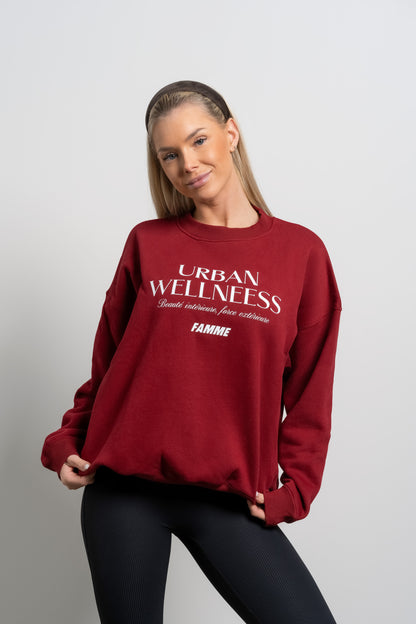 Red Wellness Sweatshirt - for dame - Famme - Sweatshirt