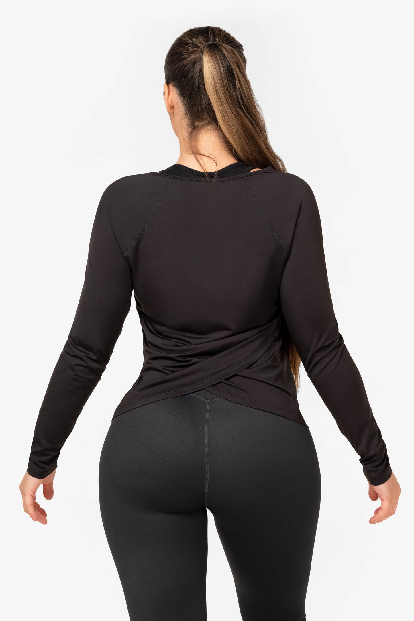 Black Loose LS T-Shirt - for dame - Famme - Training Long Sleeve